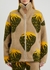 Taupe strawberry-print fleece jacket - JW Anderson