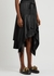 Black layered asymmetric satin midi skirt - JW Anderson