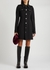 Black wool-blend shirt dress - Bottega Veneta