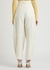 Off-white wool-blend trousers - Bottega Veneta