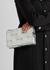 Cassette Intrecciato silver leather cross-body bag - Bottega Veneta