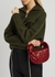 Jodie Intrecciato small red leather top handle bag - Bottega Veneta