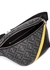 Black FF-monogrammed leather belt bag - Fendi