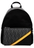 Black monogrammed nylon backpack - Fendi