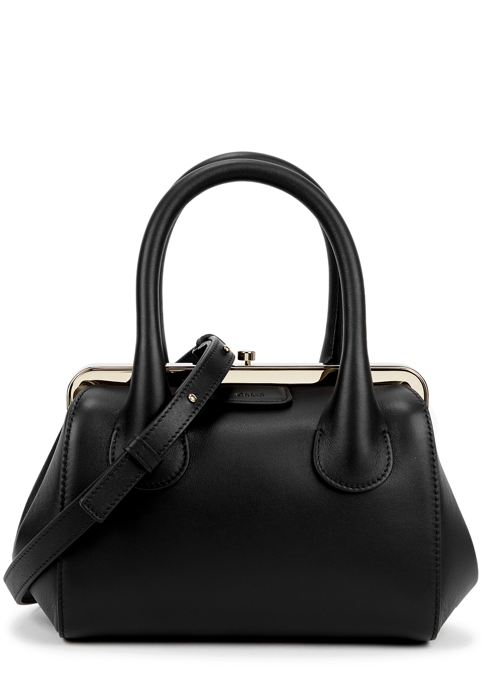 Chloé Joyce small black leather top handle bag - Harvey Nichols