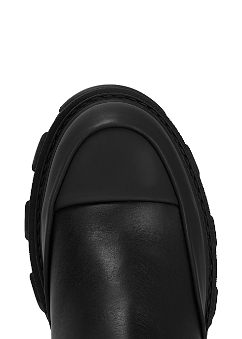 GANNI Black leather Chelsea boots