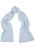 Light blue wool-blend scarf - Ganni