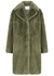 Camille Cocoon green faux fur coat - Stand Studio