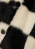 Nani monochrome checked faux fur jacket - Stand Studio