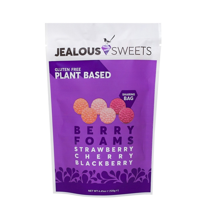Jealous Sweets Berry Foams Vegan & Gluten-Free Gummy Sweets 125g