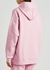 Software isoli hooded cotton-blend sweatshirt - Ganni