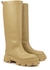 X Pernille Teisbaek sand leather knee-high boots - GIA BORGHINI