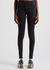 Kyoto faded black stretch-jersey leggings - Free People Movement