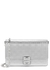 4G silver monogrammed leather wallet-on-chain - Givenchy