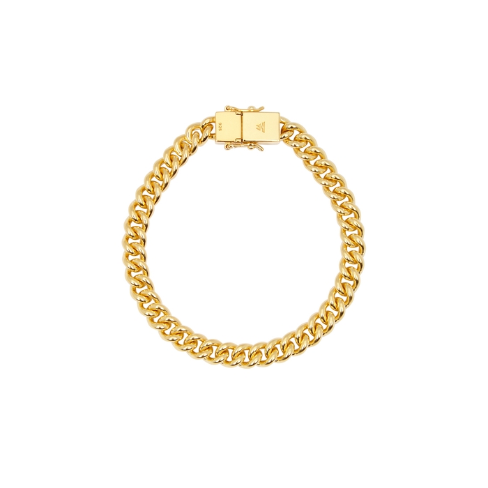 Tom Wood Rounded Curb Gold-plated Chain Bracelet