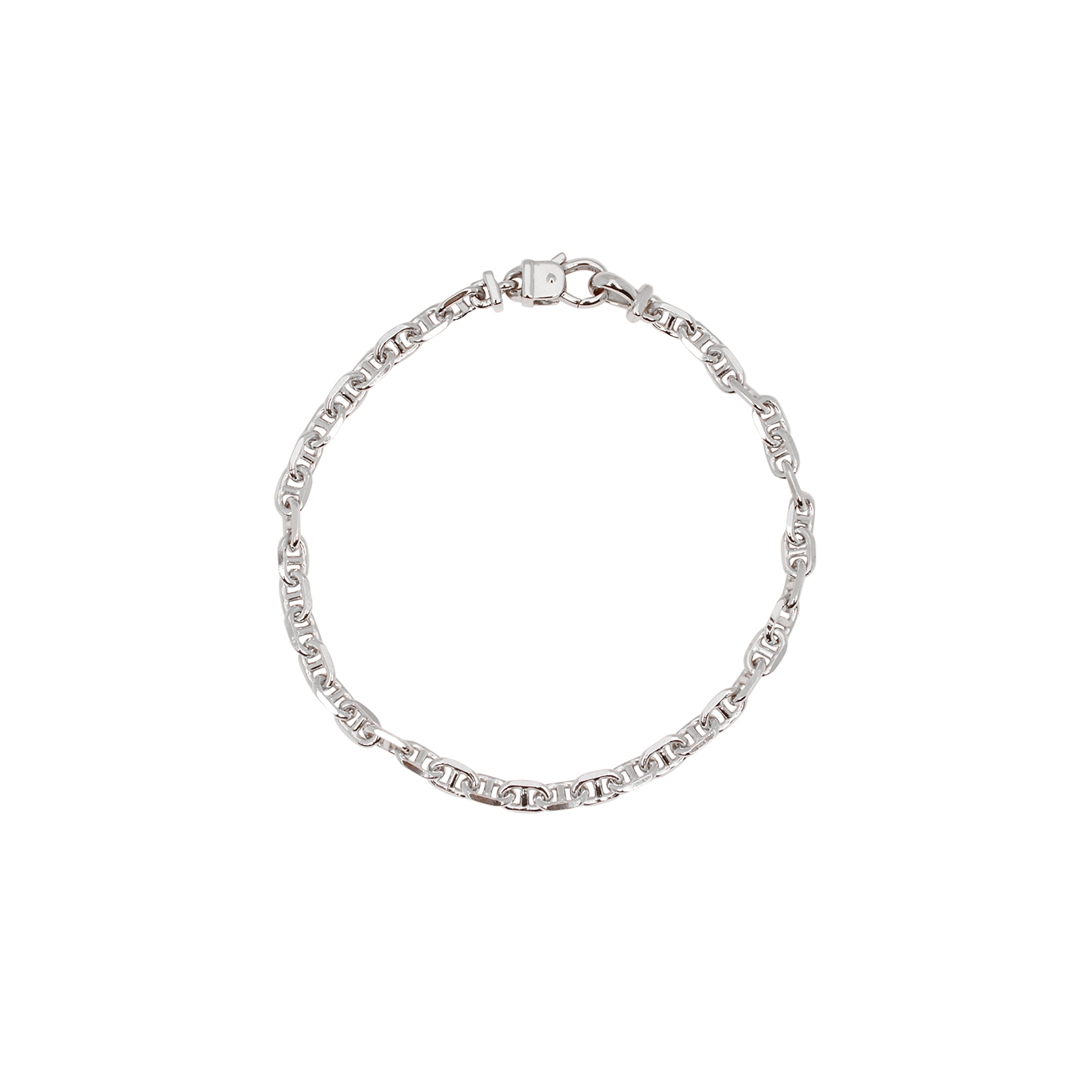 Tom Wood Cable Sterling Chain Bracelet In Silver