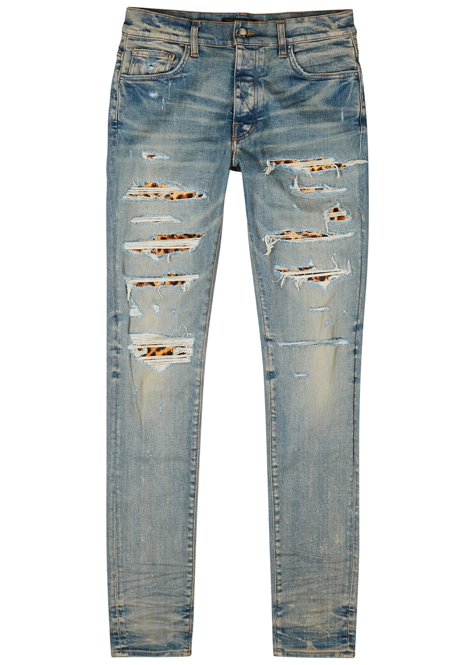 Thrasher blue distressed skinny jeans