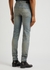 Thrasher blue distressed skinny jeans - Amiri