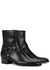 Wyatt 40 black leather ankle boots - Saint Laurent