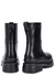 Valentino Garavani black leather combat boots - Valentino