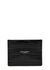 Black crocodile-effect leather card holder - Saint Laurent