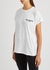 White logo cotton T-shirt - Balmain