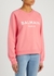 Pink logo cotton sweatshirt - Balmain