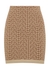 Monogrammed metallic-weave mini skirt - Balmain