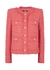 Salmon pink bouclé tweed jacket - Balmain