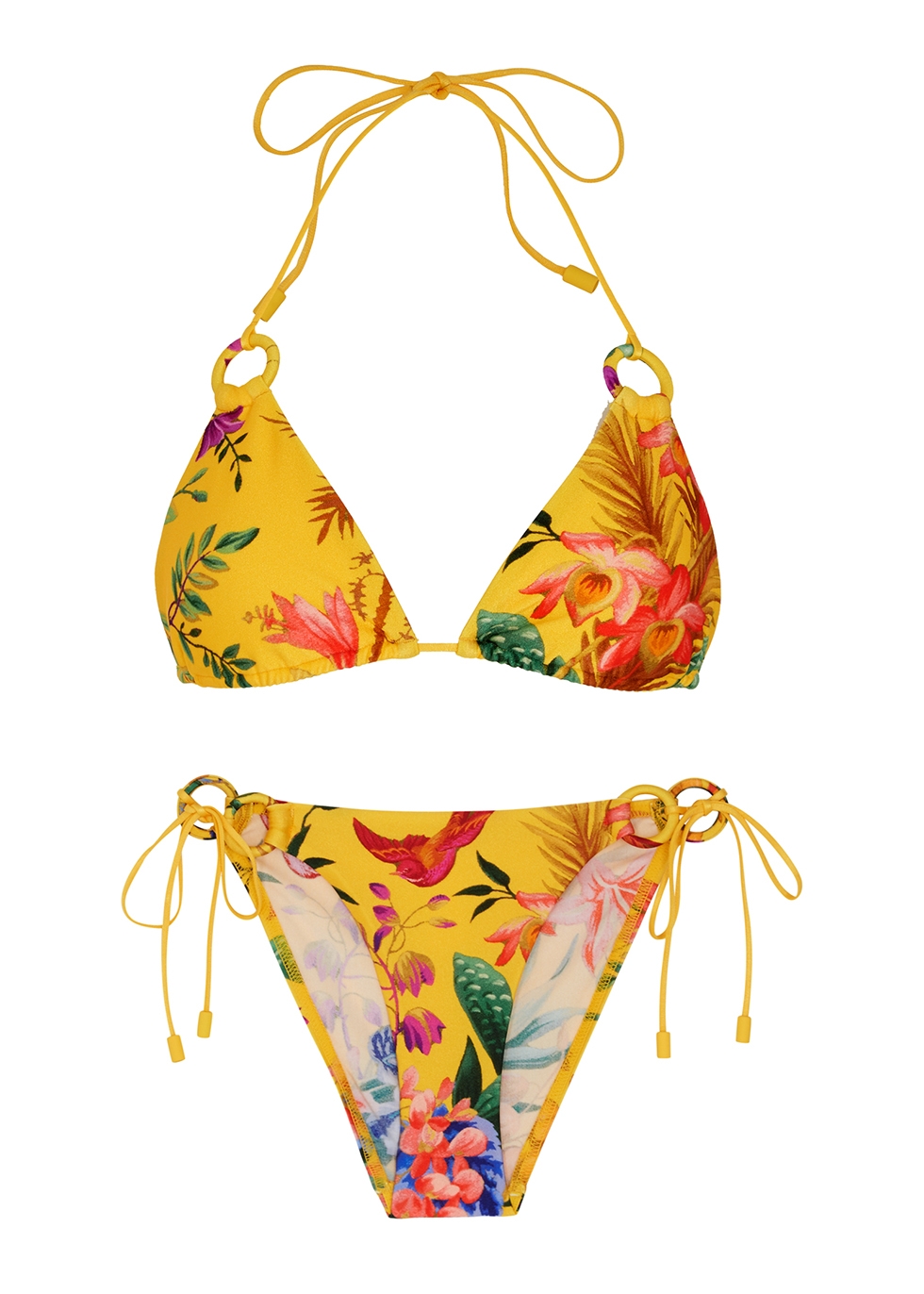 Tropicana printed halterneck bikini from Harvey Nichols US ...