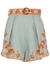 Andie floral-print linen shorts - Zimmermann