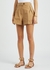 Postcard brown cotton-twill shorts - Zimmermann