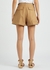Postcard brown cotton-twill shorts - Zimmermann