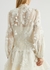 Postcard ivory appliquéd linen-blend blouse - Zimmermann