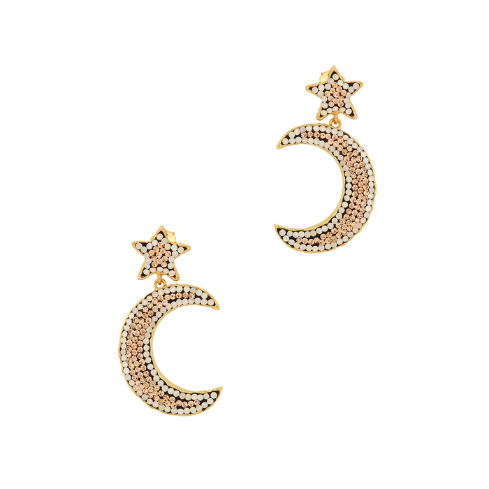 Soru Jewellery Peach Notte 18kt Gold-plated Drop Earrings