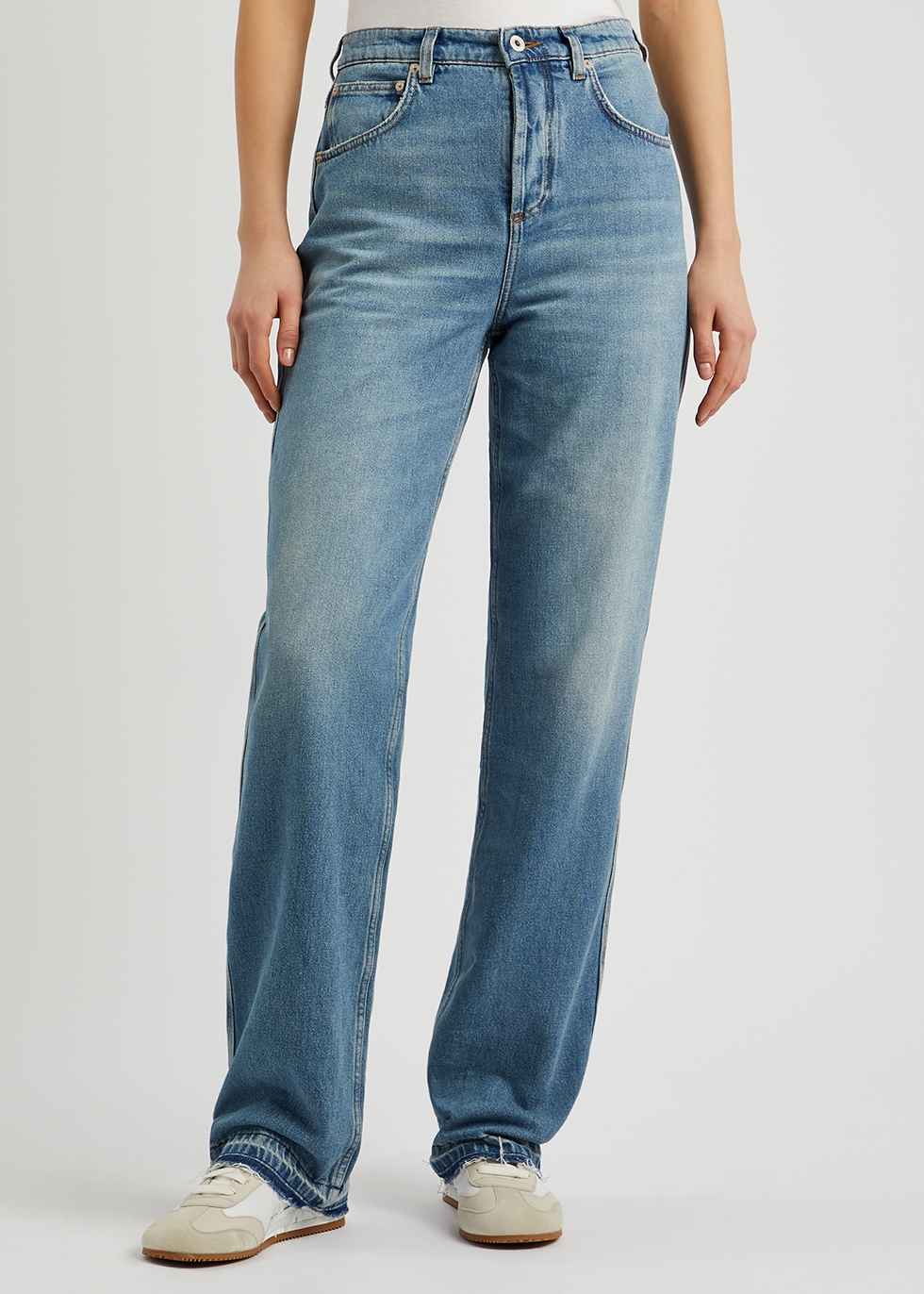 2-10 years KIDS Geometric blue straight-leg jeans Harvey Nichols Clothing Jeans Straight Jeans 
