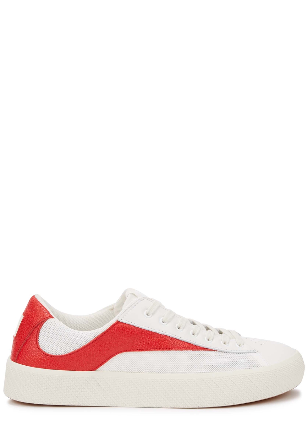 Rodina white and red leather sneakers