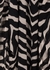 Hollywood zebra-print georgette mini dress - De La Vali