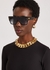 Black oversized D-frame sunglasses - Balmain