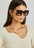 La Royale brown square-frame sunglasses - Balmain
