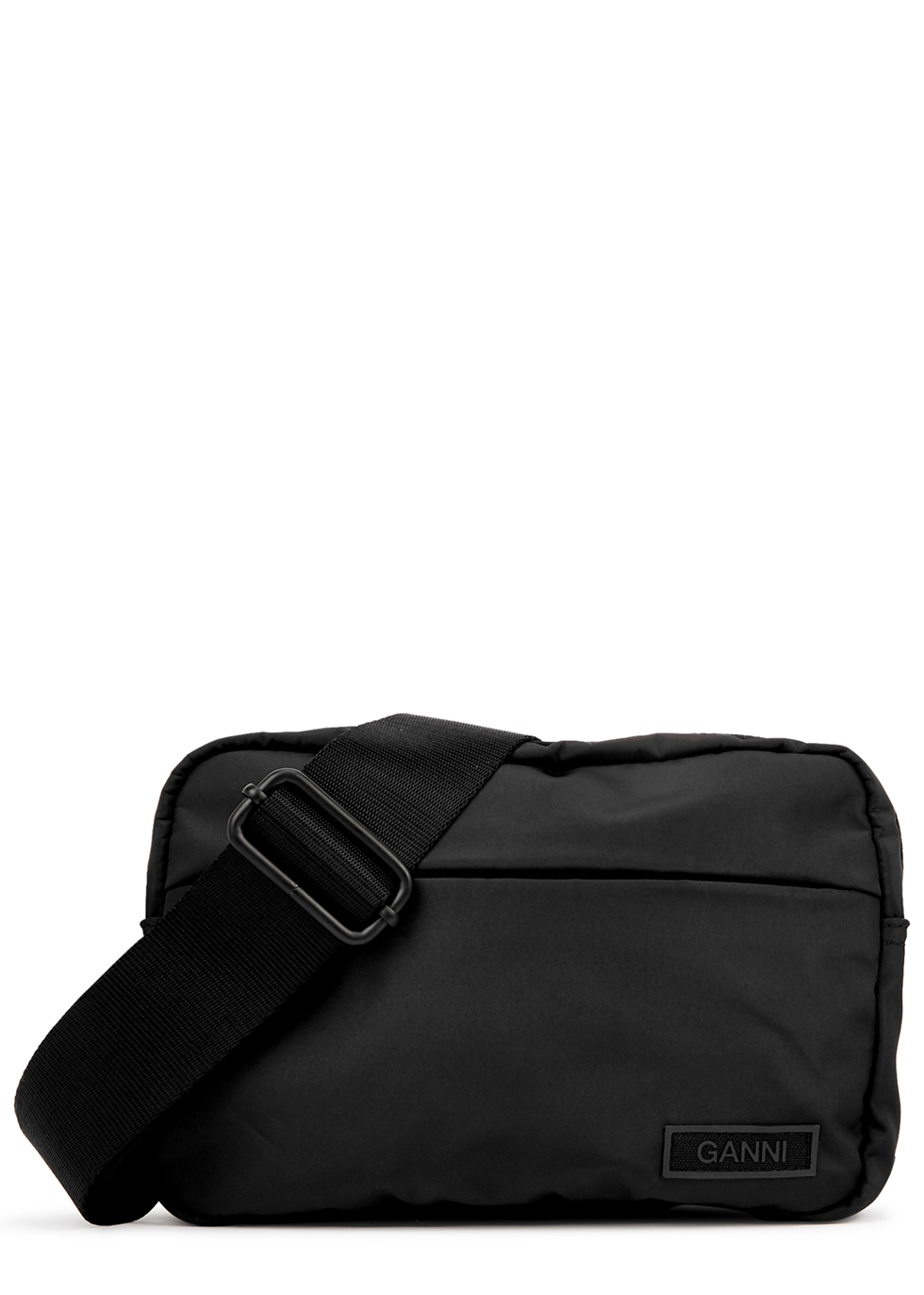 Ganni Black nylon cross-body bag - Harvey Nichols