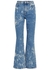 Blue bleached bootleg jeans - Ganni