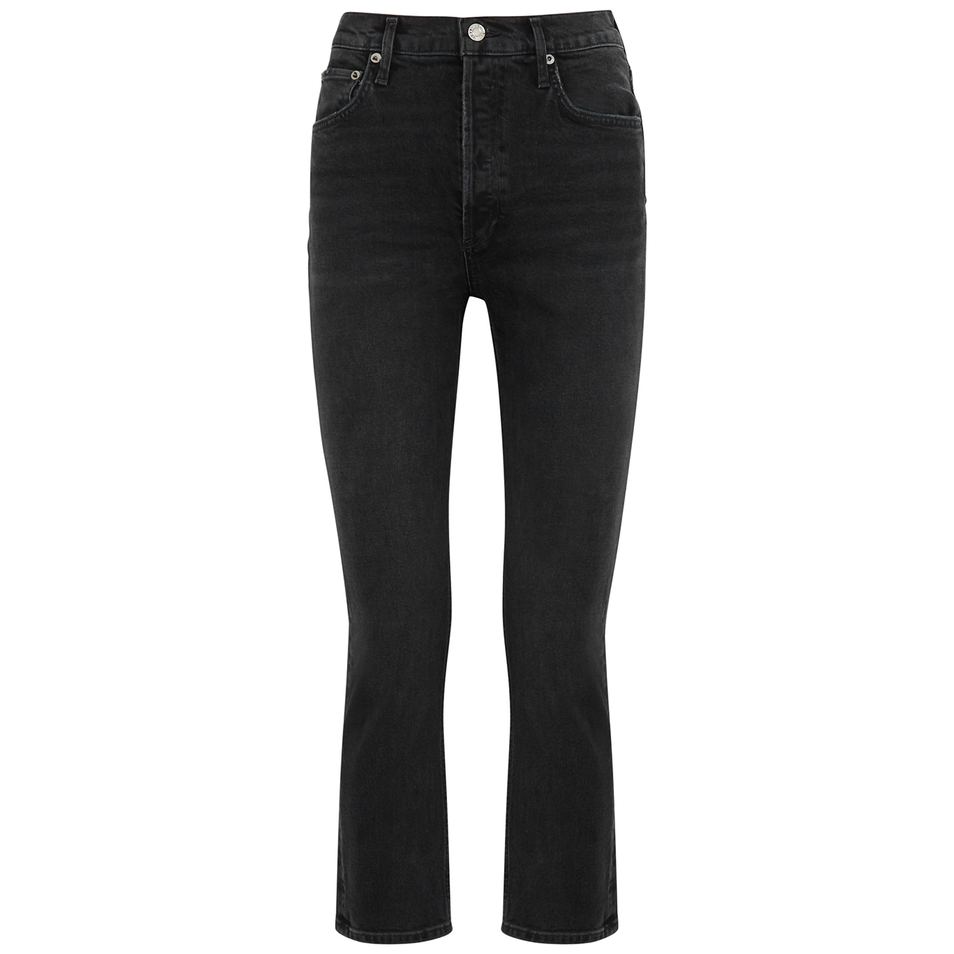 Agolde Riley Black Straight-leg Jeans - W24