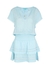 Georgie blue crochet-trimmed mini dress - Melissa Odabash