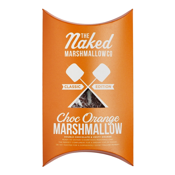 The Naked Marshmallow Co Choc Orange Gourmet Marshmallows 100g