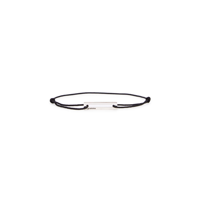 Le Gramme 1.7g Sterling Silver And Cord Bracelet