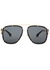 Black aviator-style sunglasses - Versace