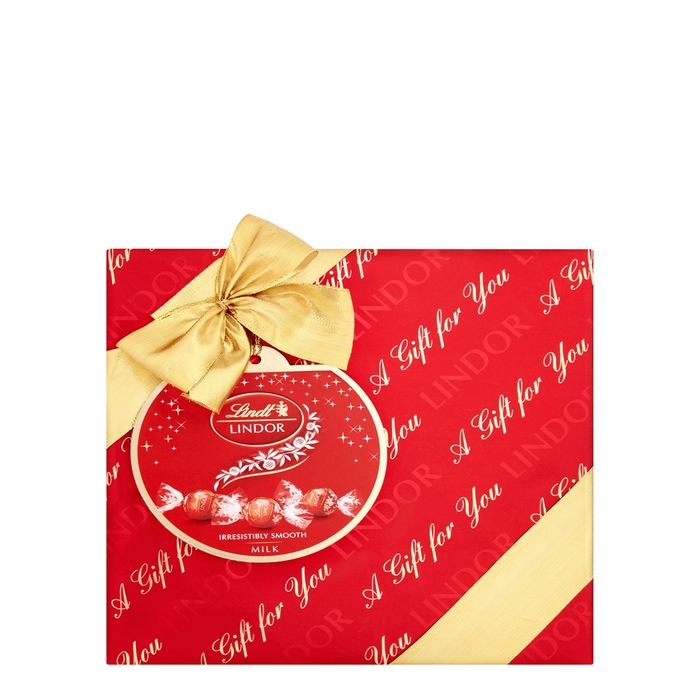 LINDT A Gift For You Lindor Milk Chocolate Box 287g