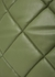 Assante green quilted faux leather tote - Stand Studio