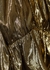 Mila gold wrap-effect lamé top - RHODE